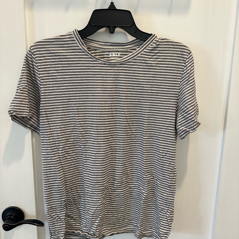 ABLE black and white stripe tee